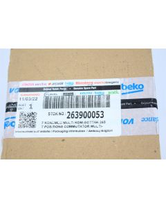 BEKO 263900053 7 POSITIONS SWITCH SELECTOR COMMUTATOR EUROMAID MULTI- LEFT SIDE 